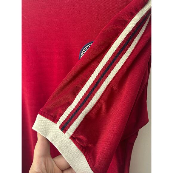 Vintage Tommy Hilfiger Polo Rugby Jersey Large Red #88 Preppy Athletic Sporty - Picture 5 of 8